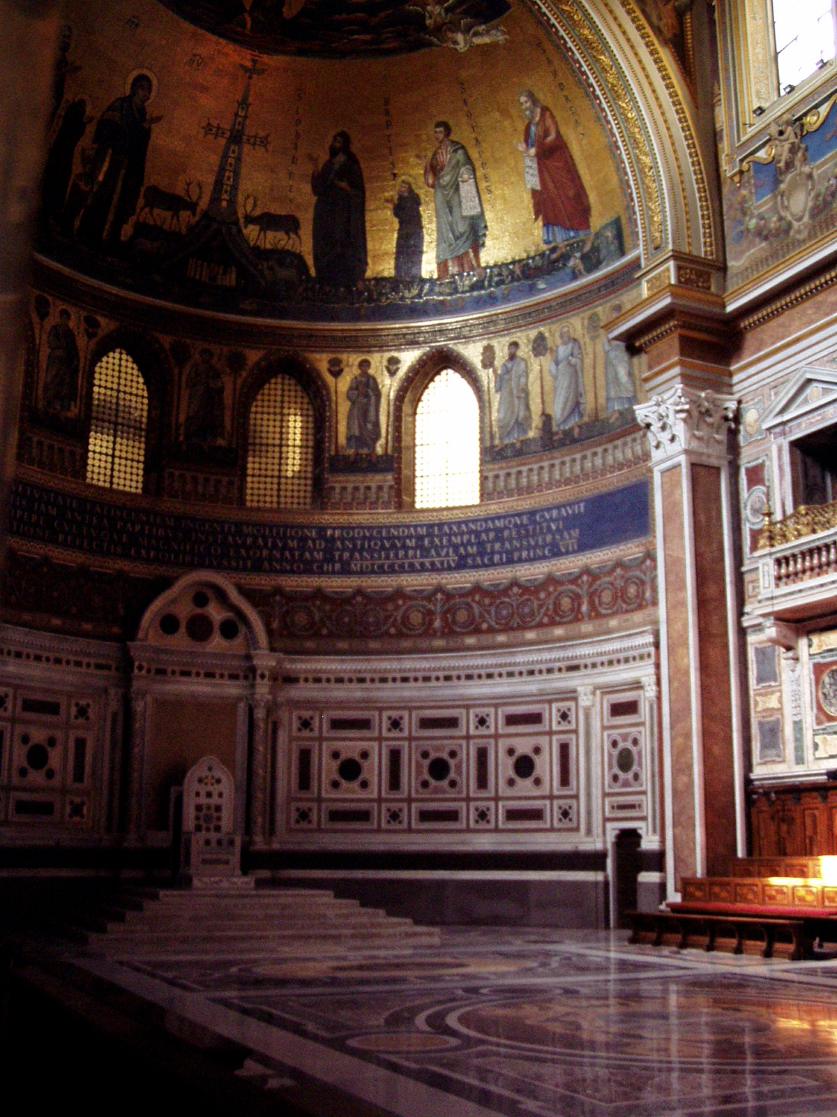 The Chair of the Bishop of Rome at the Basilica of St. John Lateran. (Image from Stock.Exchng)