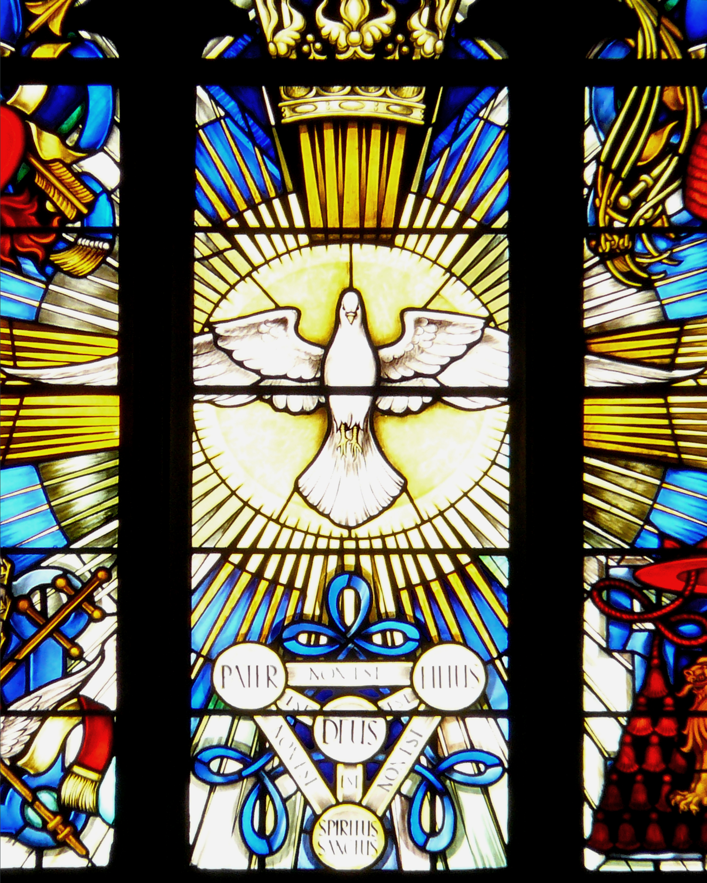 Holy Spirit Stained Glass Window