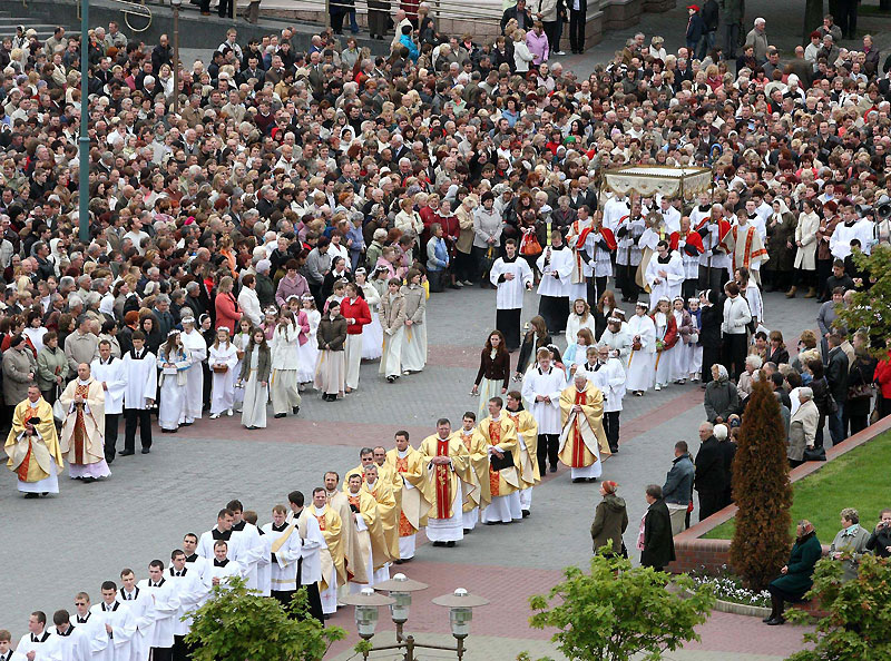 A Corpus Christi procession  in Poland.